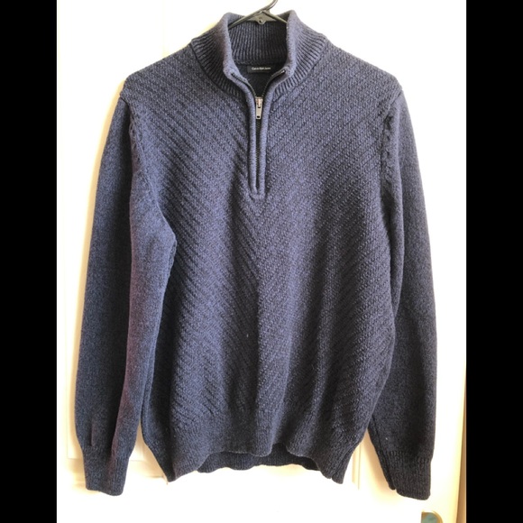 Calvin Klein Men’s Zip Up Knit Sweater - Picture 1 of 5